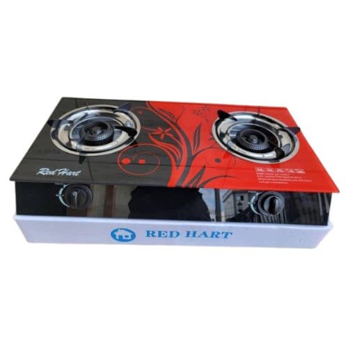 Table de cuisson à gaz à deux foyers Red Heart